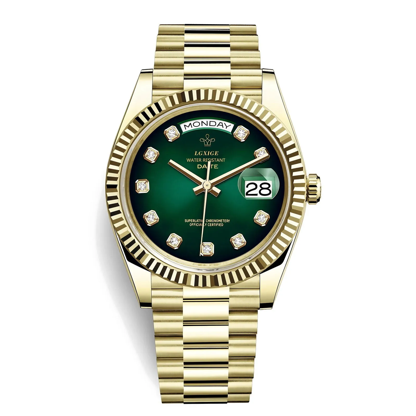 Lgxige Day-Date Jewels President Homage Watches