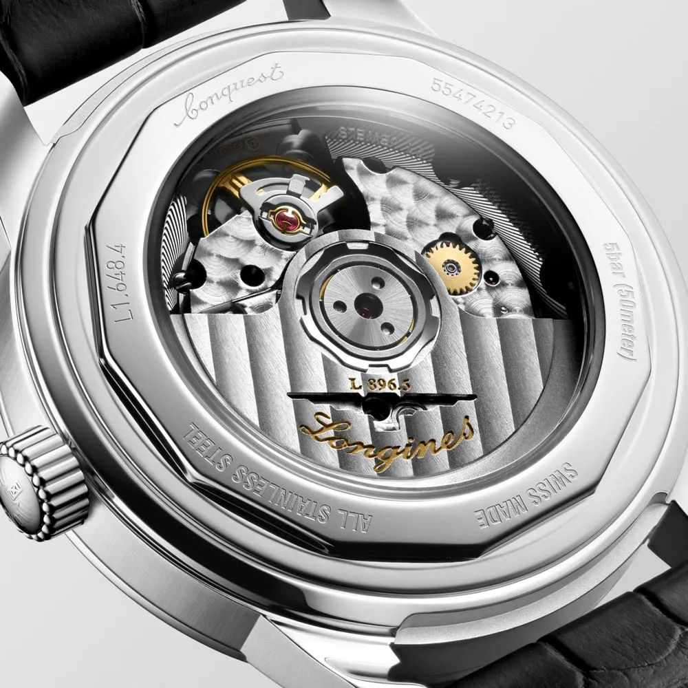 Longines Conquest Heritage Central Power Reserve 38mm Black Dial Automatic Watch L1.648.4.52.2