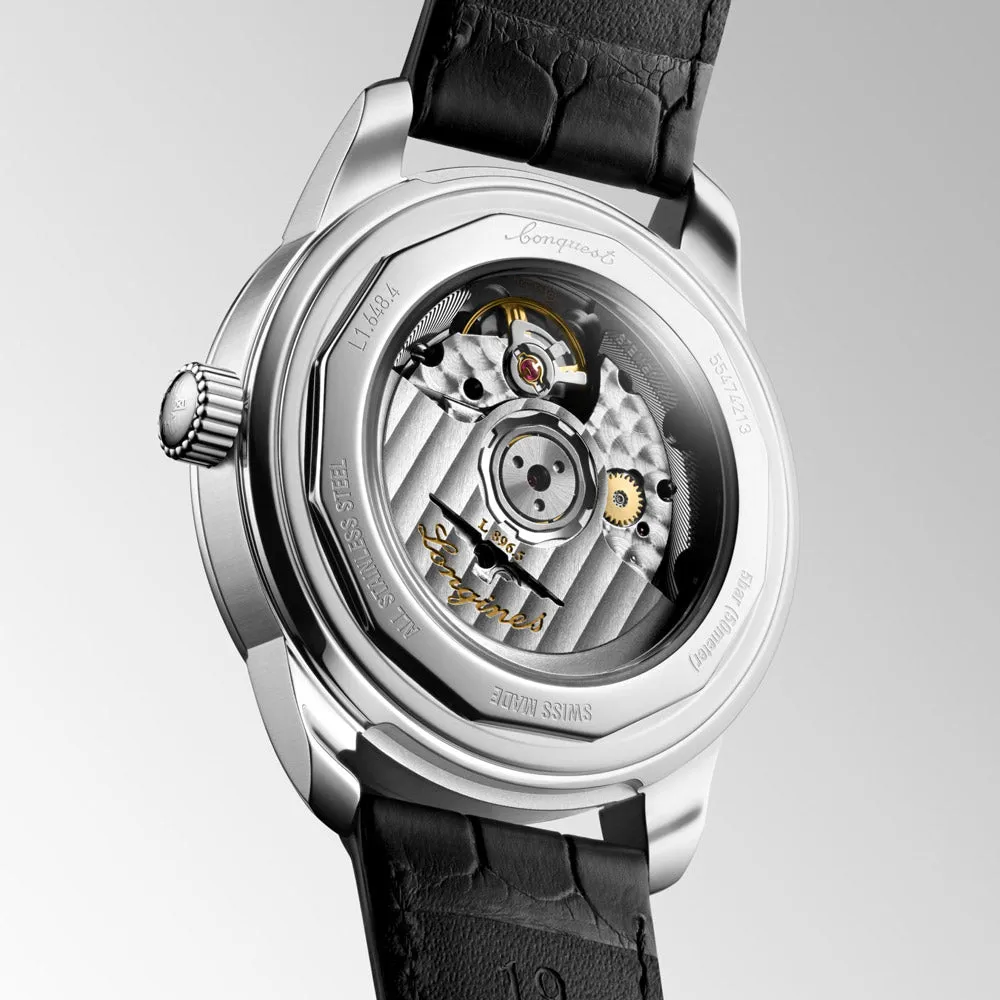 Longines Conquest Heritage Central Power Reserve 38mm Black Dial Automatic Watch L1.648.4.52.2