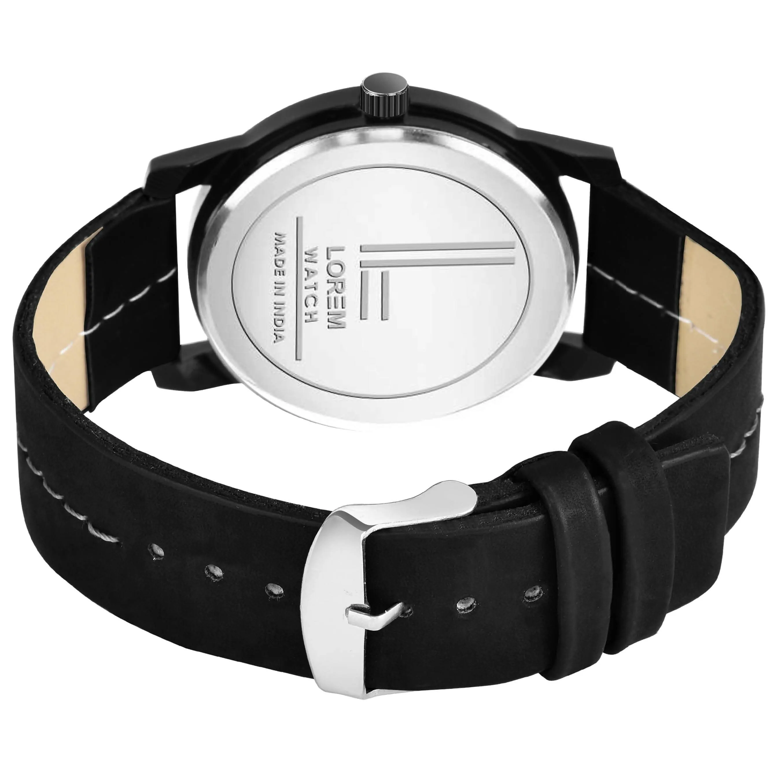 LOREM Black Dark Edition Analog Watch For Men LR67