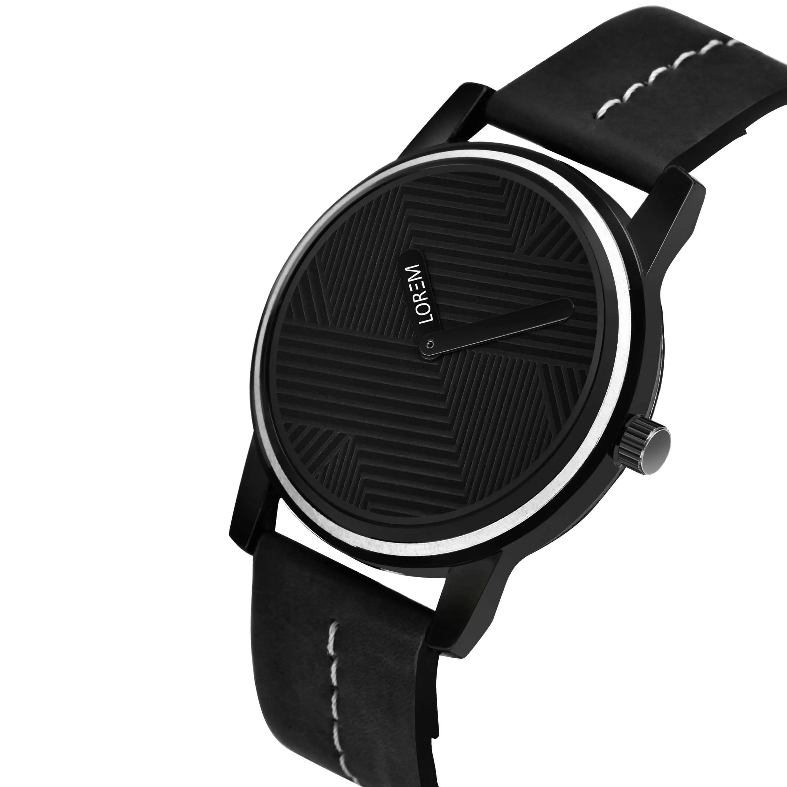 LOREM Black Dark Edition Analog Watch For Men LR67