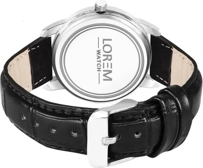 LOREM Black Stylish Dial Analog Watch For Women LR343
