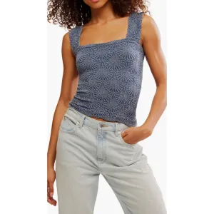 Love Letter Cami (Blue Motif)