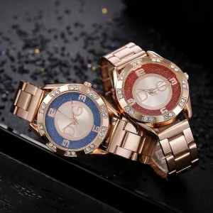 Luxury women Famous Brand Casual Quartz Watch women Gold Silver Full Steel Watche