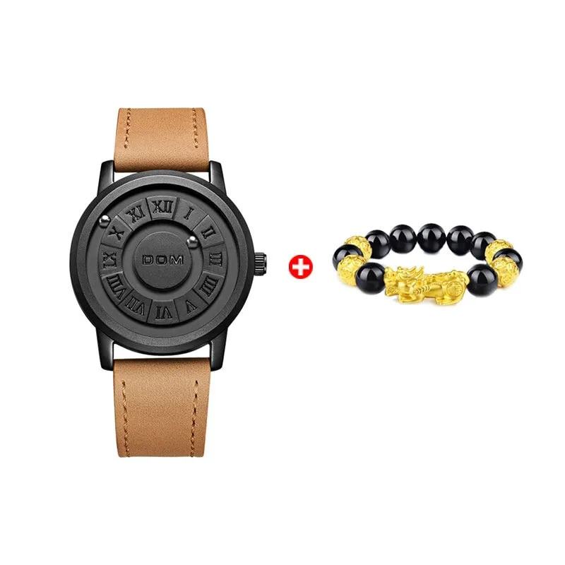 Magnetic Roller Pointer Couple Watch