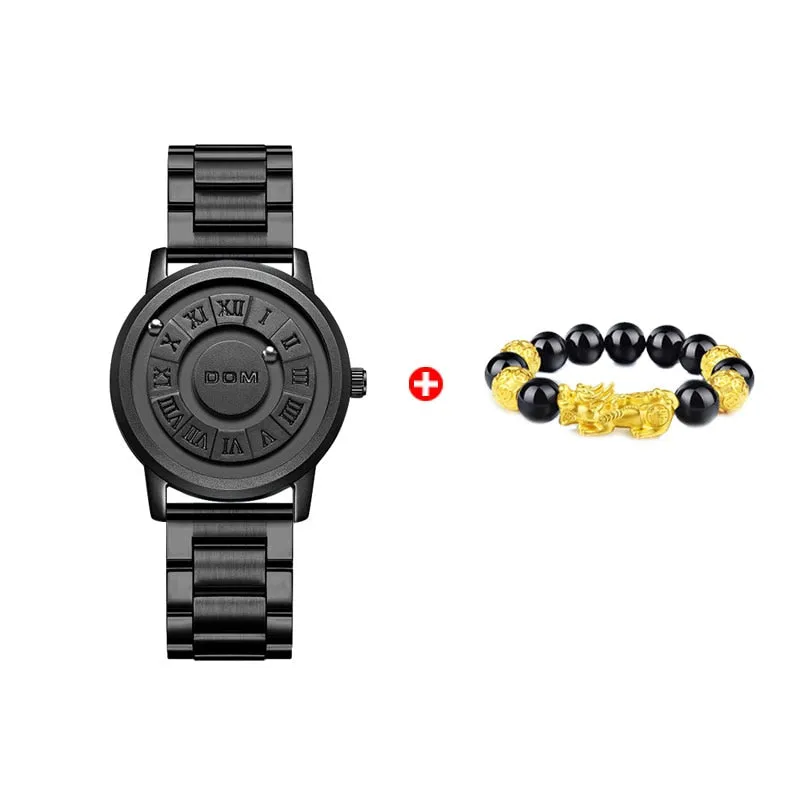 Magnetic Roller Pointer Couple Watch