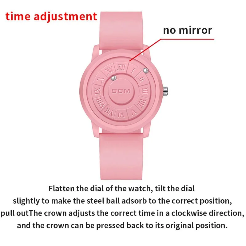 Magnetic Roller Pointer Couple Watch