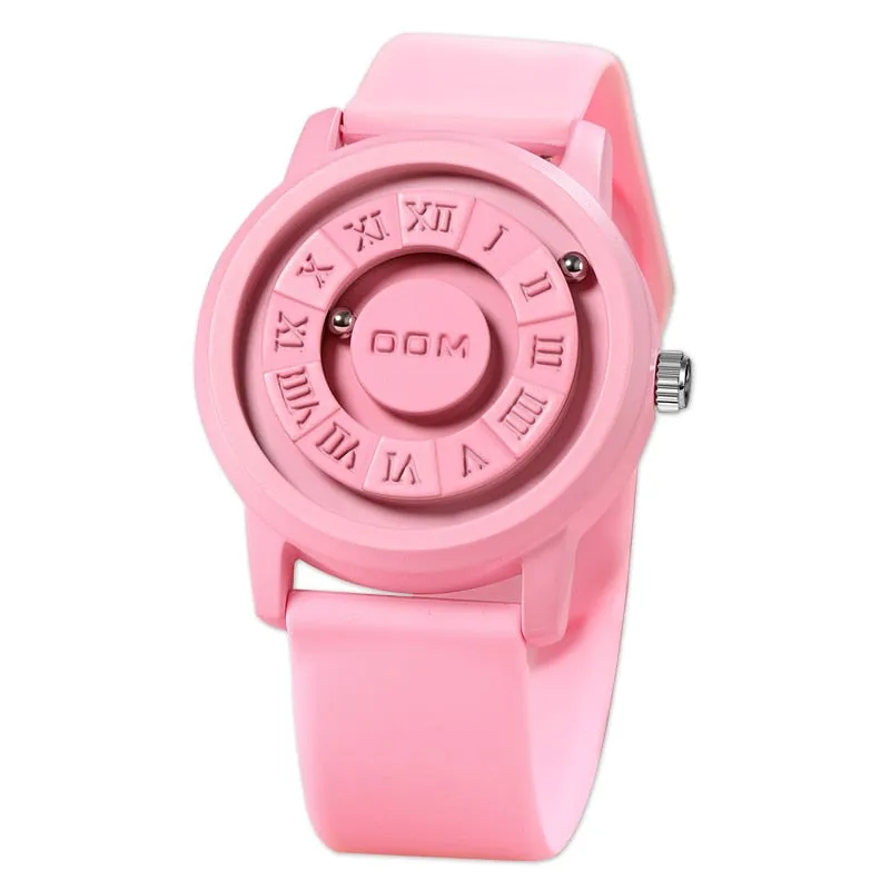 Magnetic Roller Pointer Couple Watch