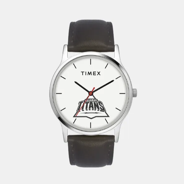 Men White Analog Leather Watch TW00ZR563
