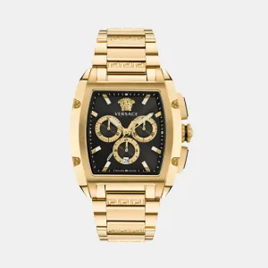 Men's Black Chronograph Stainless Steel Watch VE6H00523