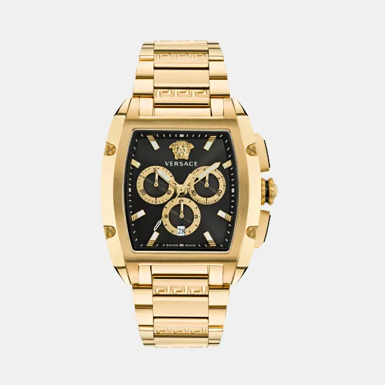 Men's Black Chronograph Stainless Steel Watch VE6H00523