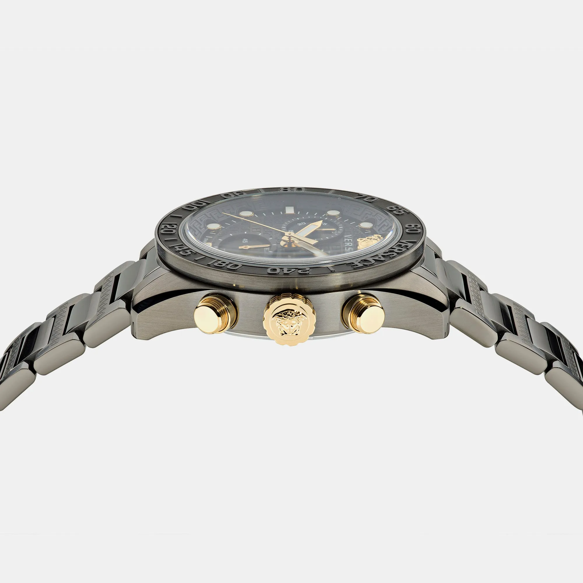 Men's Black Chronograph Stainless Steel Watch VE6K00623