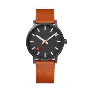 Mondaine Evo2 Leather Strap Watch MSE.40120.LG