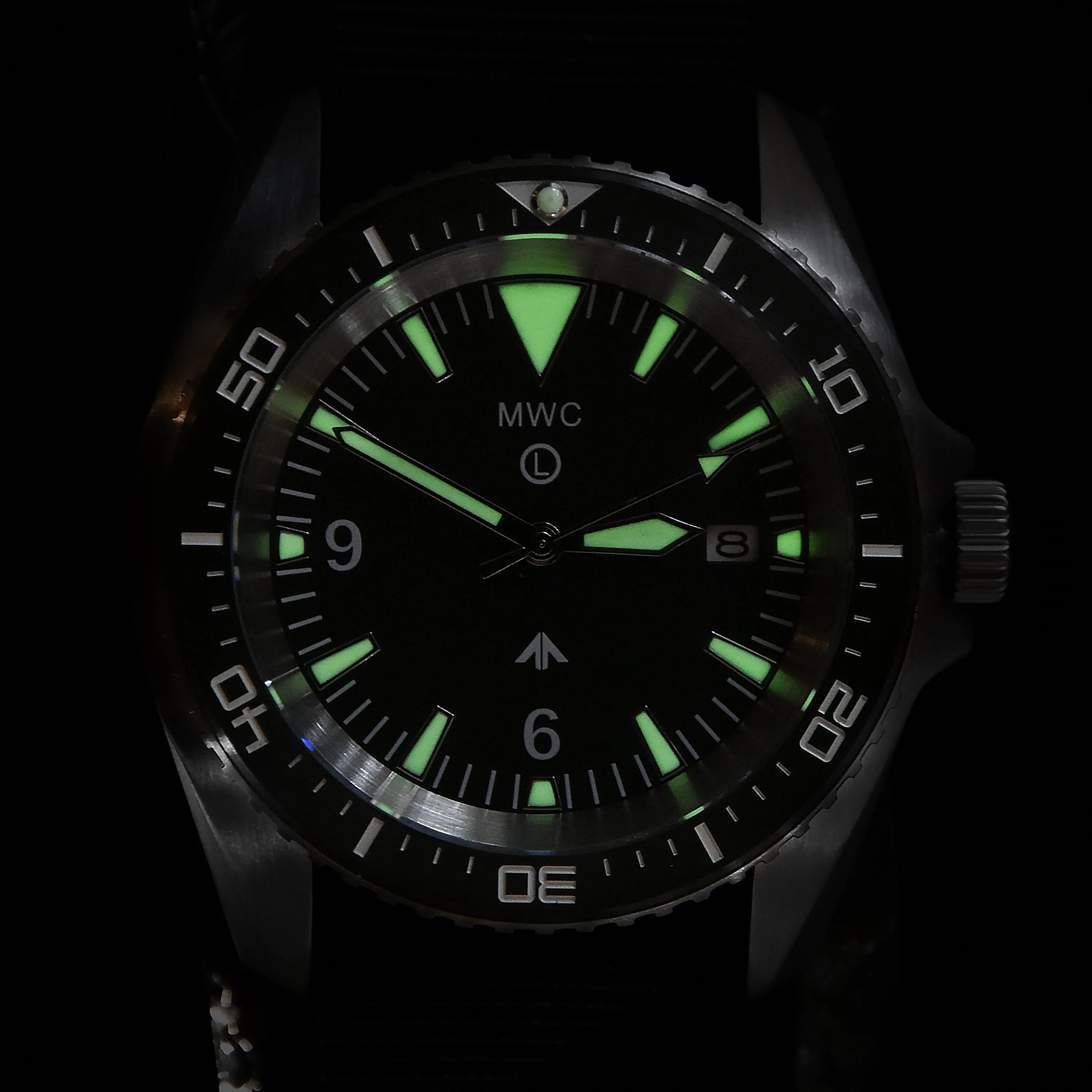 MWC Military Divers Watch in PVD Steel Case (Automatic) Latest Model with Ceramic Bezel and Sapphire Crystal