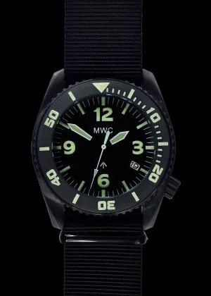 MWC "Depthmaster" 100atm / 3,280ft / 1000m Water Resistant Military Divers Watch in PVD Stainless Steel Case with Helium Valve (Quartz)