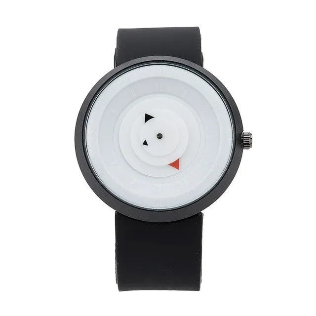 New Design Creative watches Futuristic men women black waterproof quartz watch BGG brand fashion casual unique wristwatch clock