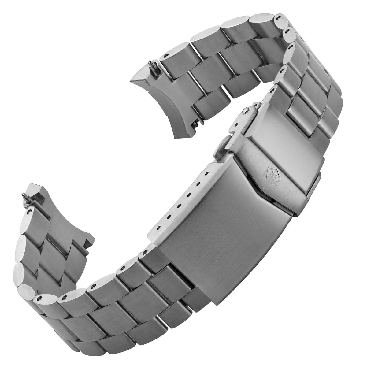 NTH Stainless Steel 3 Link Bracelet with 20mm Solid End Pieces