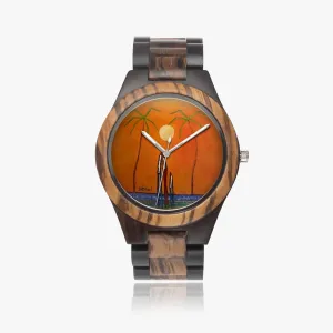 One fine day Indian Ebony Wooden Watch