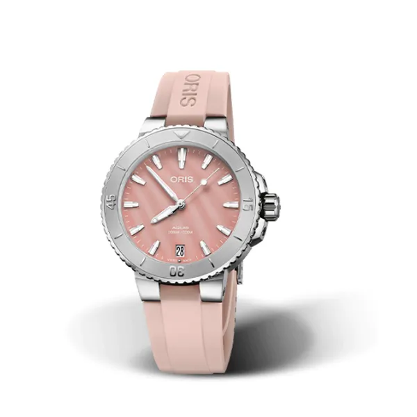 Oris Aquis Date - Pink Pearl Dial