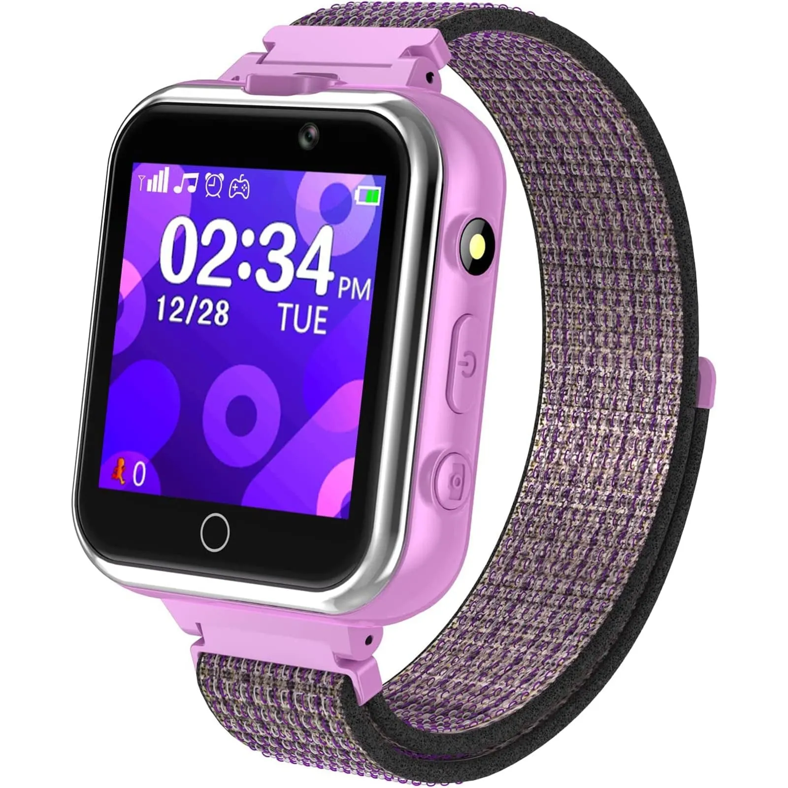 PTHTECHUS 1.54"Smart Watch for Boys Girls,Smartwatch for Kids with Dual Camera Games Pedometer Video MP3 Flashlights Calculator Alarm Clock Children Touch Screen Black