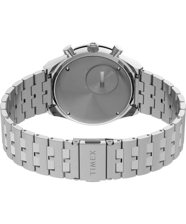 Q Timex Chronograph 40mm Stainless Steel Bracelet Watch