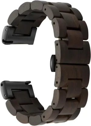 Quick Release Watch Band, Natural Wood Watch Band, Choice of Strap Colour and Width 18mm, 19mm, 20mm, 21mm, 22mm, 23mm or 24mm