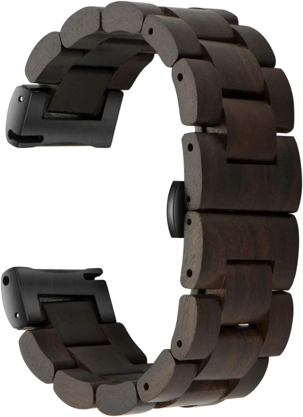 Quick Release Watch Band, Natural Wood Watch Band, Choice of Strap Colour and Width 18mm, 19mm, 20mm, 21mm, 22mm, 23mm or 24mm