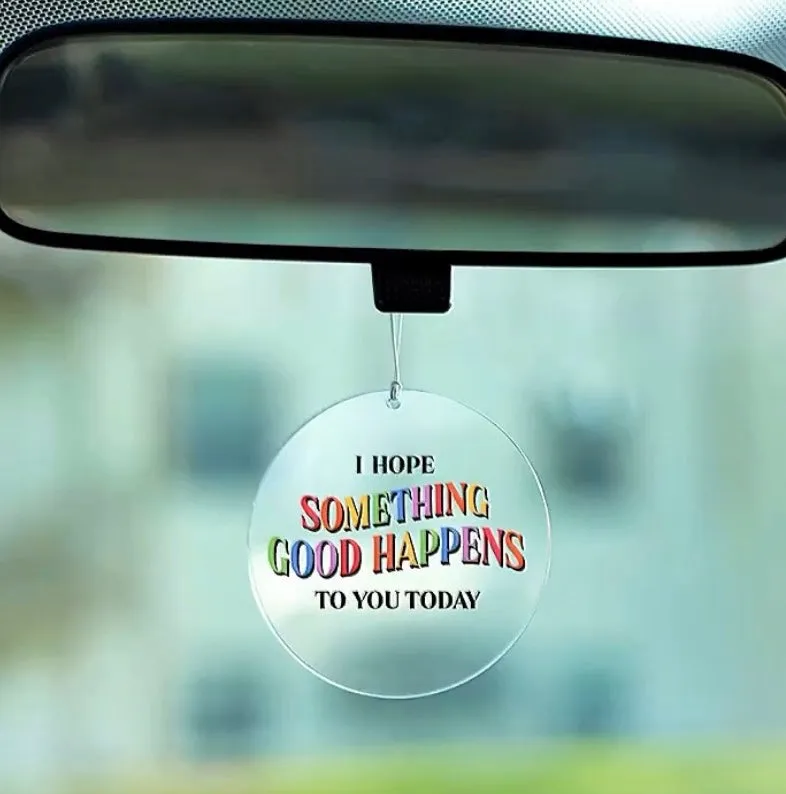 Rear view mirror daily reminder charm