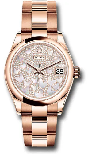 Rolex Everose Gold Datejust 31mm Watch 278245 pmopbo