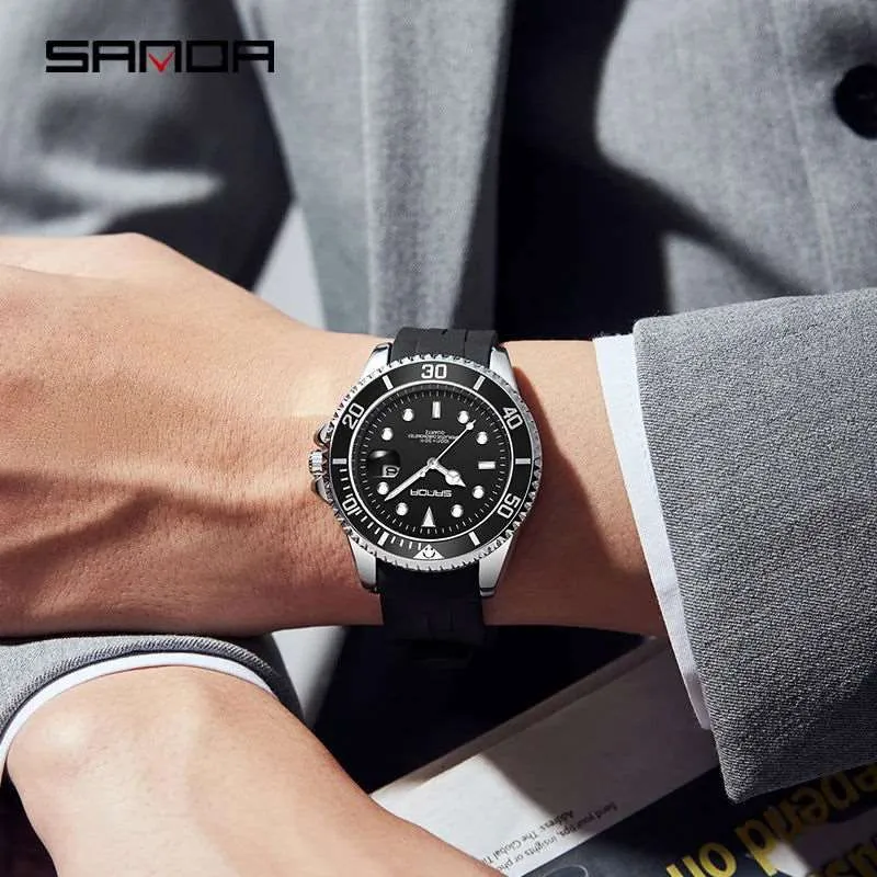 Sanda Submariner Date Quartz Homage Watches