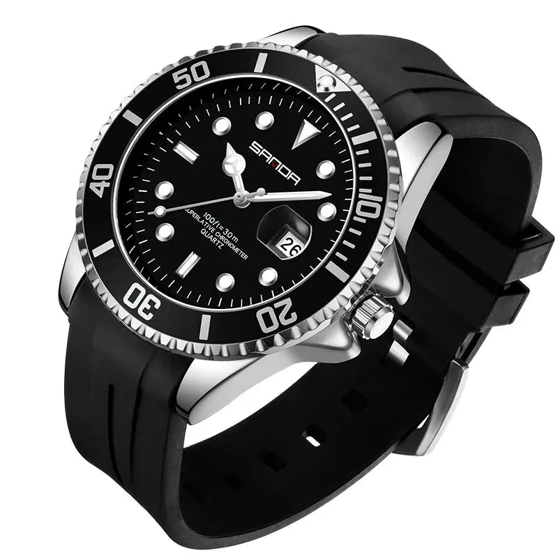 Sanda Submariner Date Quartz Homage Watches