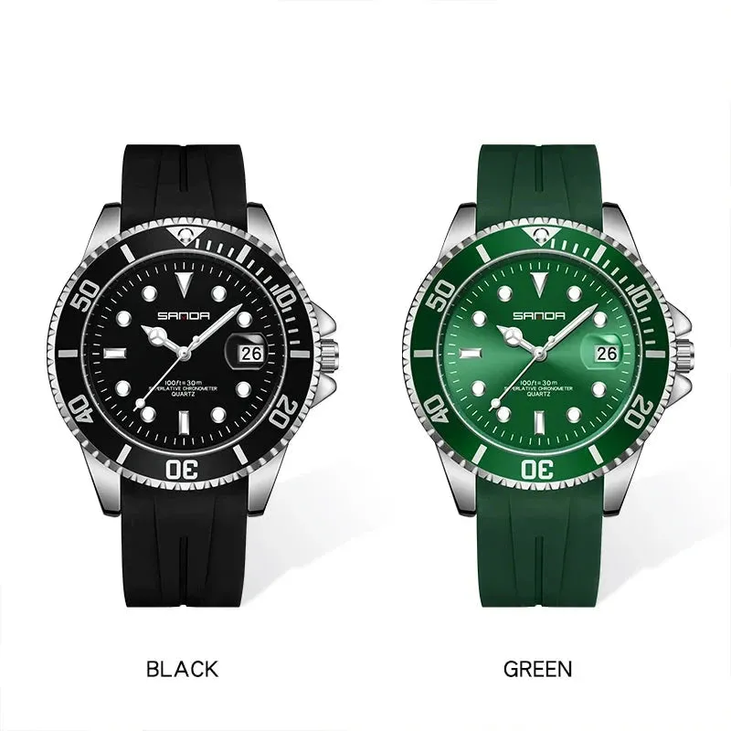 Sanda Submariner Date Quartz Homage Watches