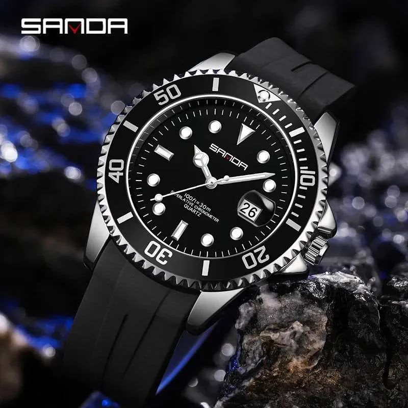 Sanda Submariner Date Quartz Homage Watches
