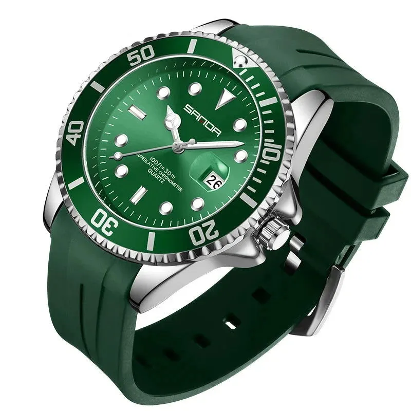 Sanda Submariner Date Quartz Homage Watches