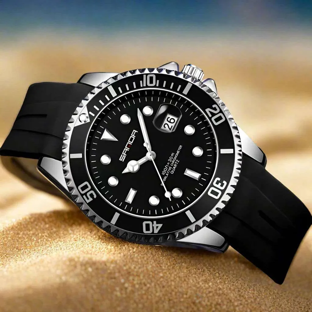 Sanda Submariner Date Quartz Homage Watches