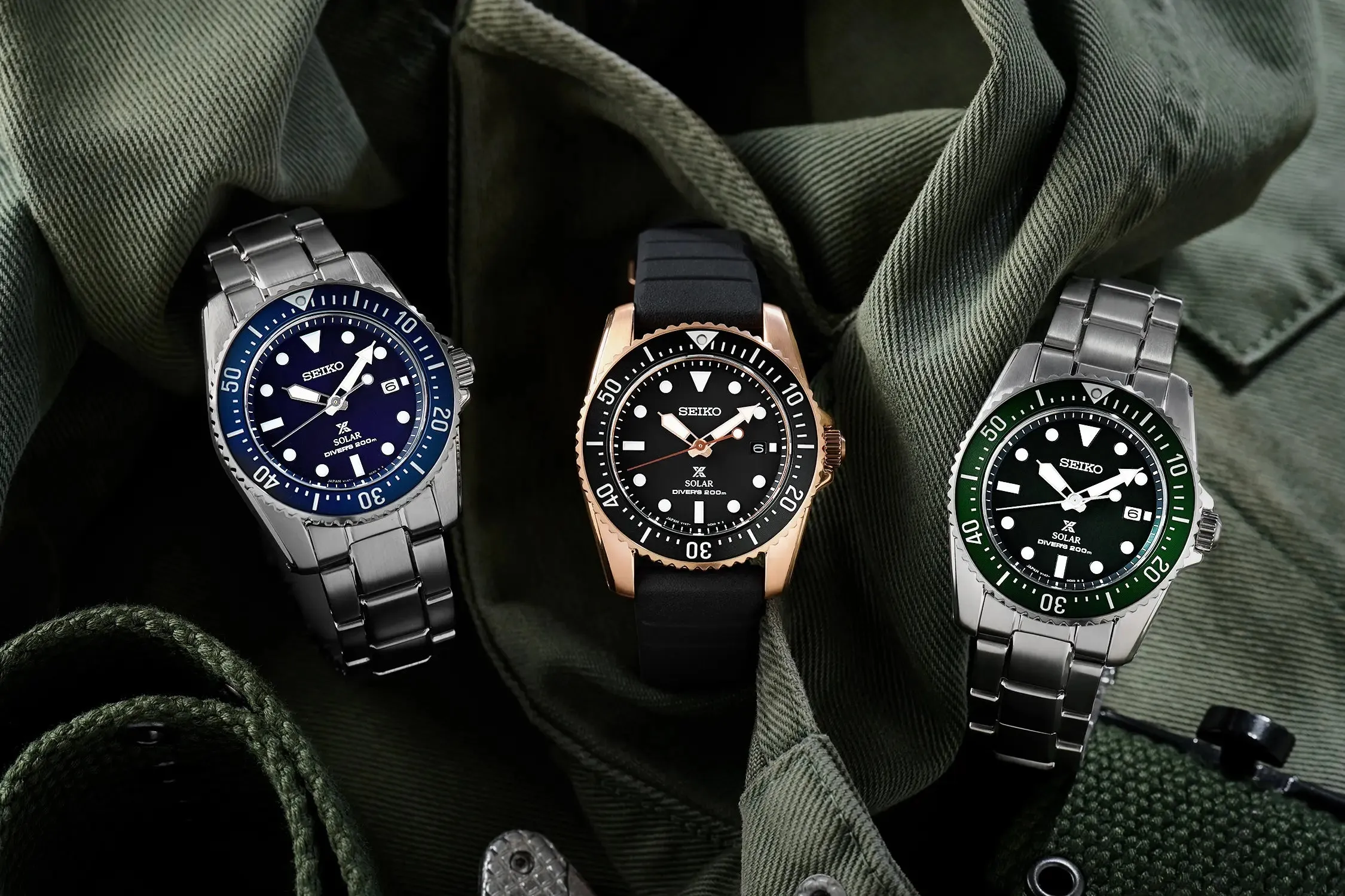 Seiko Gents Solar Prospex Compact Divers Watch