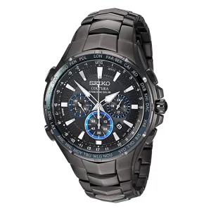 Seiko Mens Black Dial Band Stainless steel Dress Watch - SSG021
