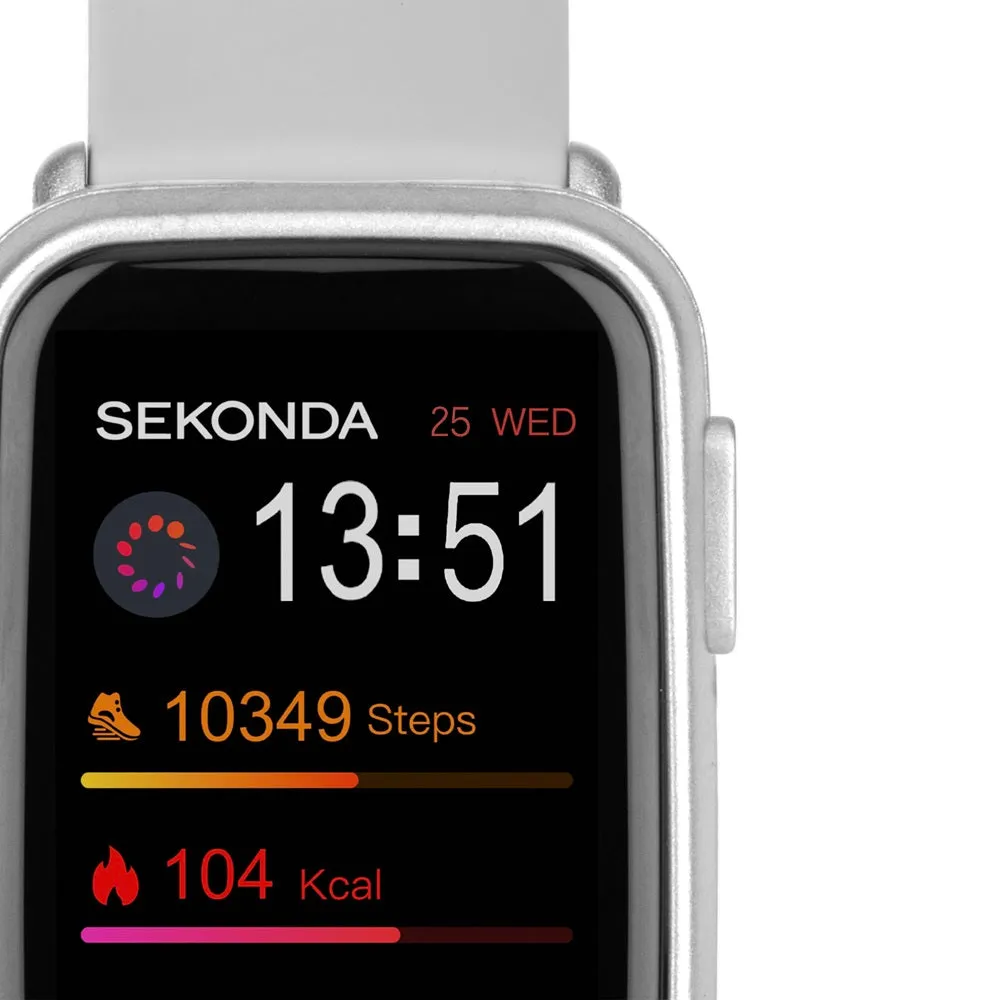 Sekonda Track Smart Watch Grey Case and Silicone Strap 30169