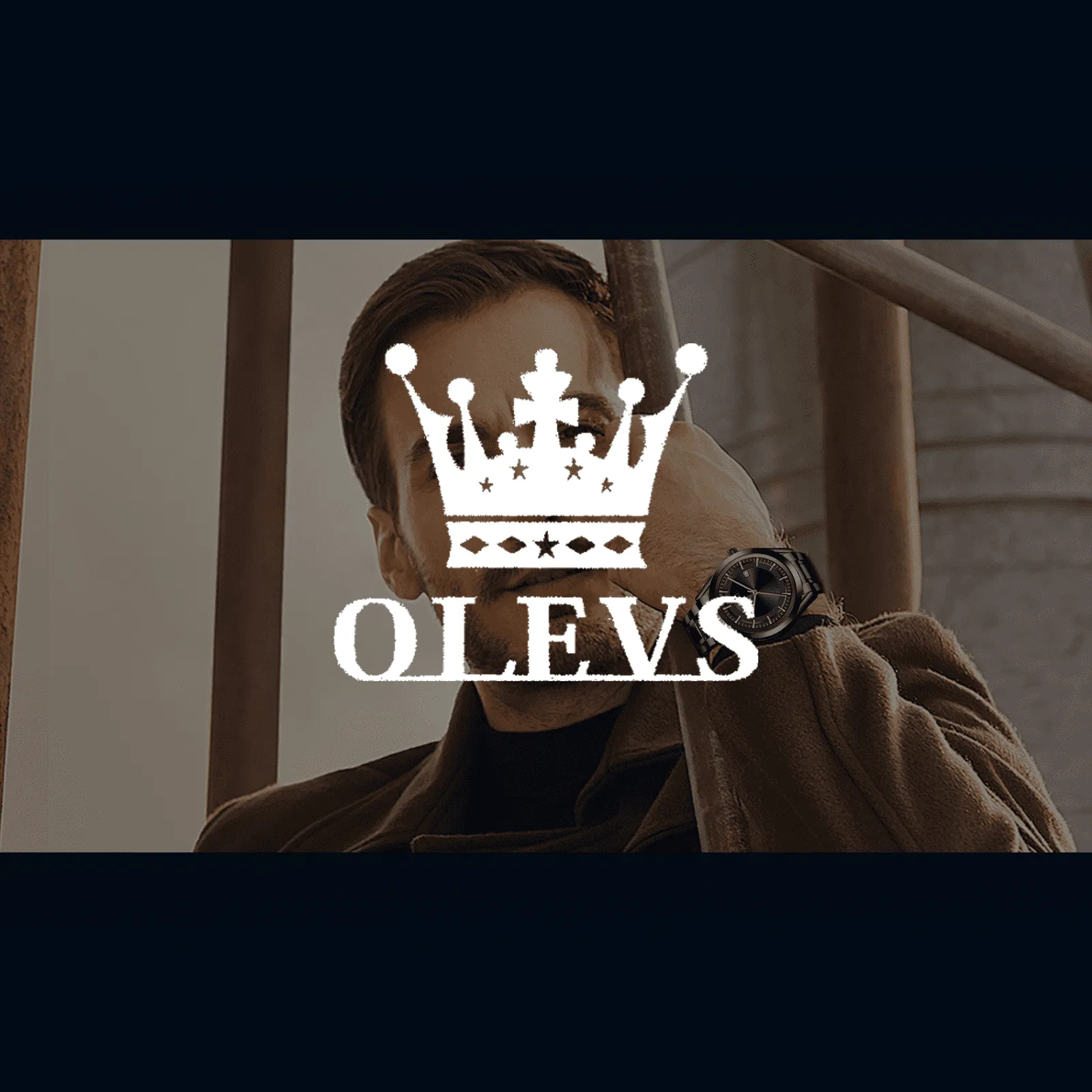 Silver Watches for Men OLEVS Watch Men Black Face Luxury Watches for Men Stainless Steel Men Watch Dress Waterproof Watch for Men