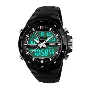 Skmei Analogue-Digital Grey Dial Men's Watch - 1016