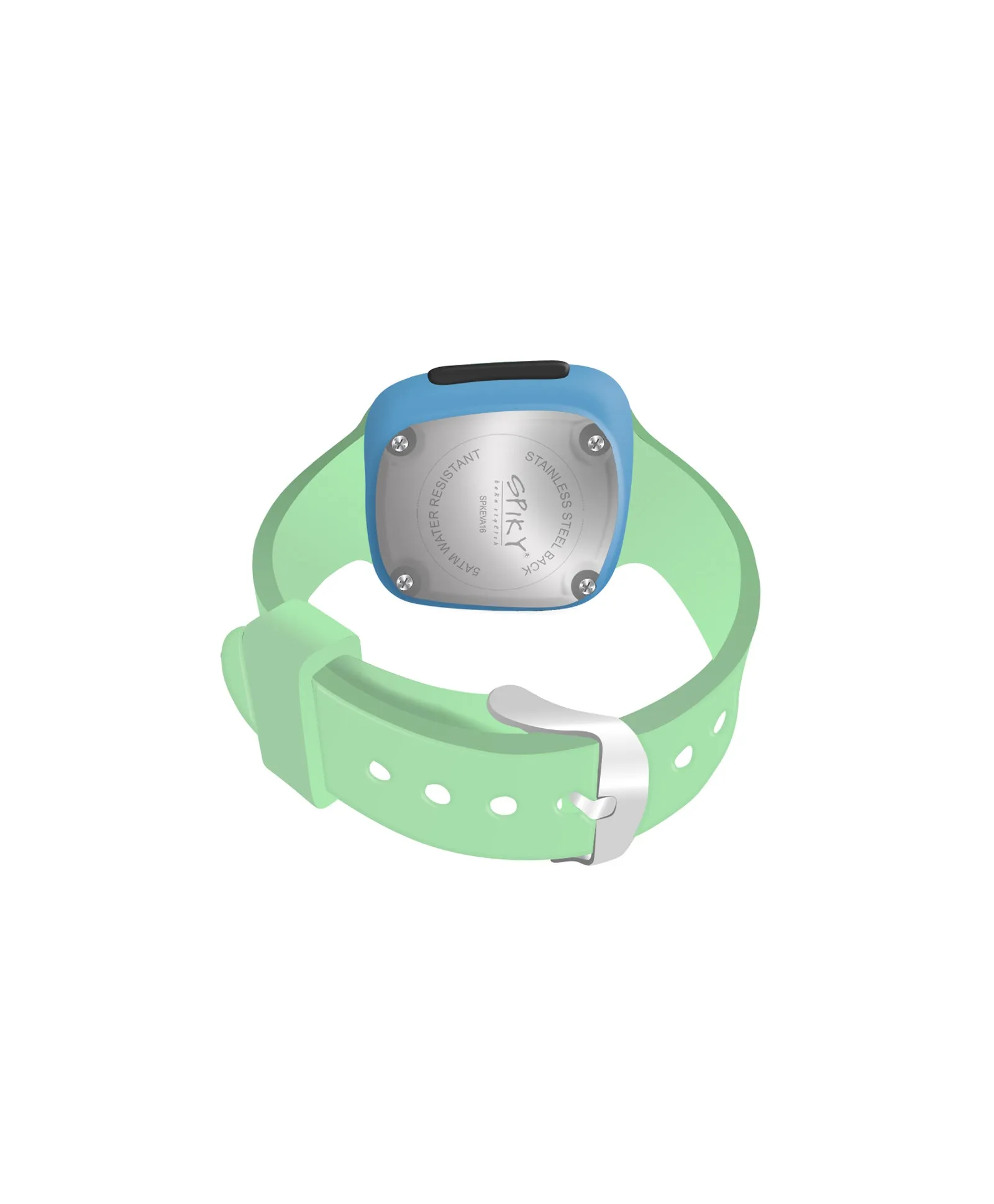 Spiky Unique Square Digital Watch for Kids - Green
