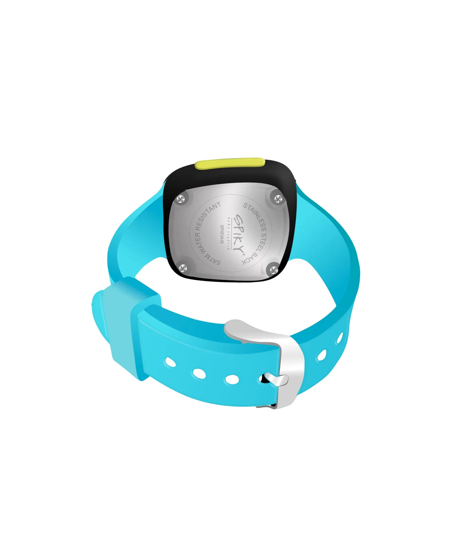Spiky Unique Square Digital Watch for Kids - Green