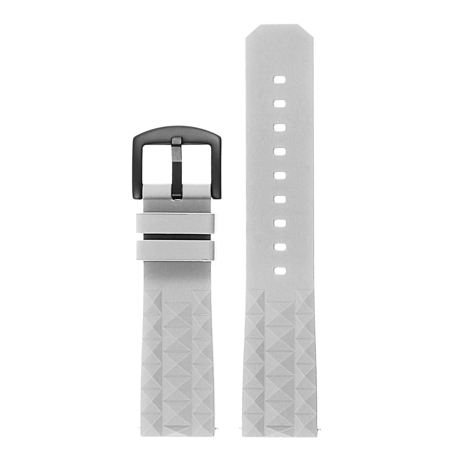 Super Waffle Rubber Strap w/ Matte Black Buckle