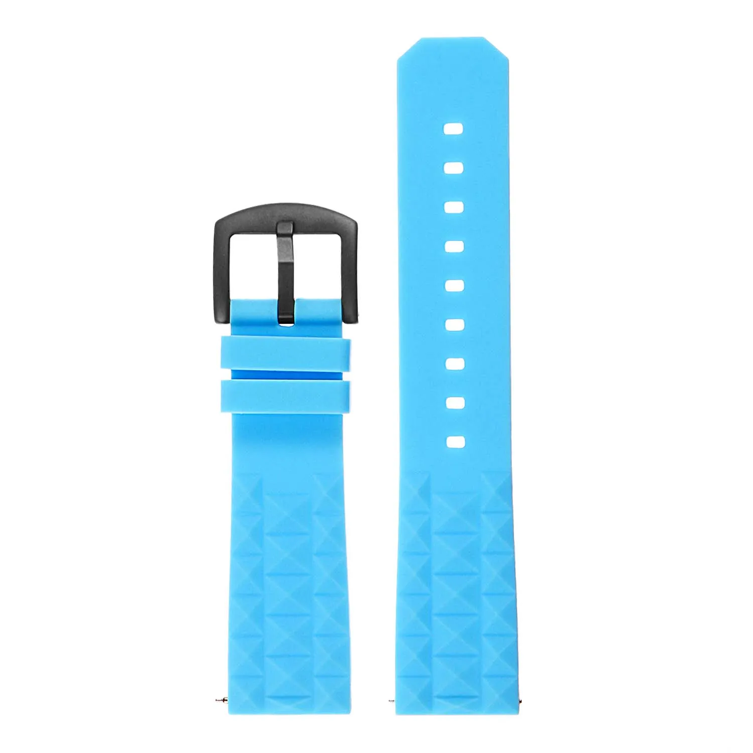 Super Waffle Rubber Strap w/ Matte Black Buckle