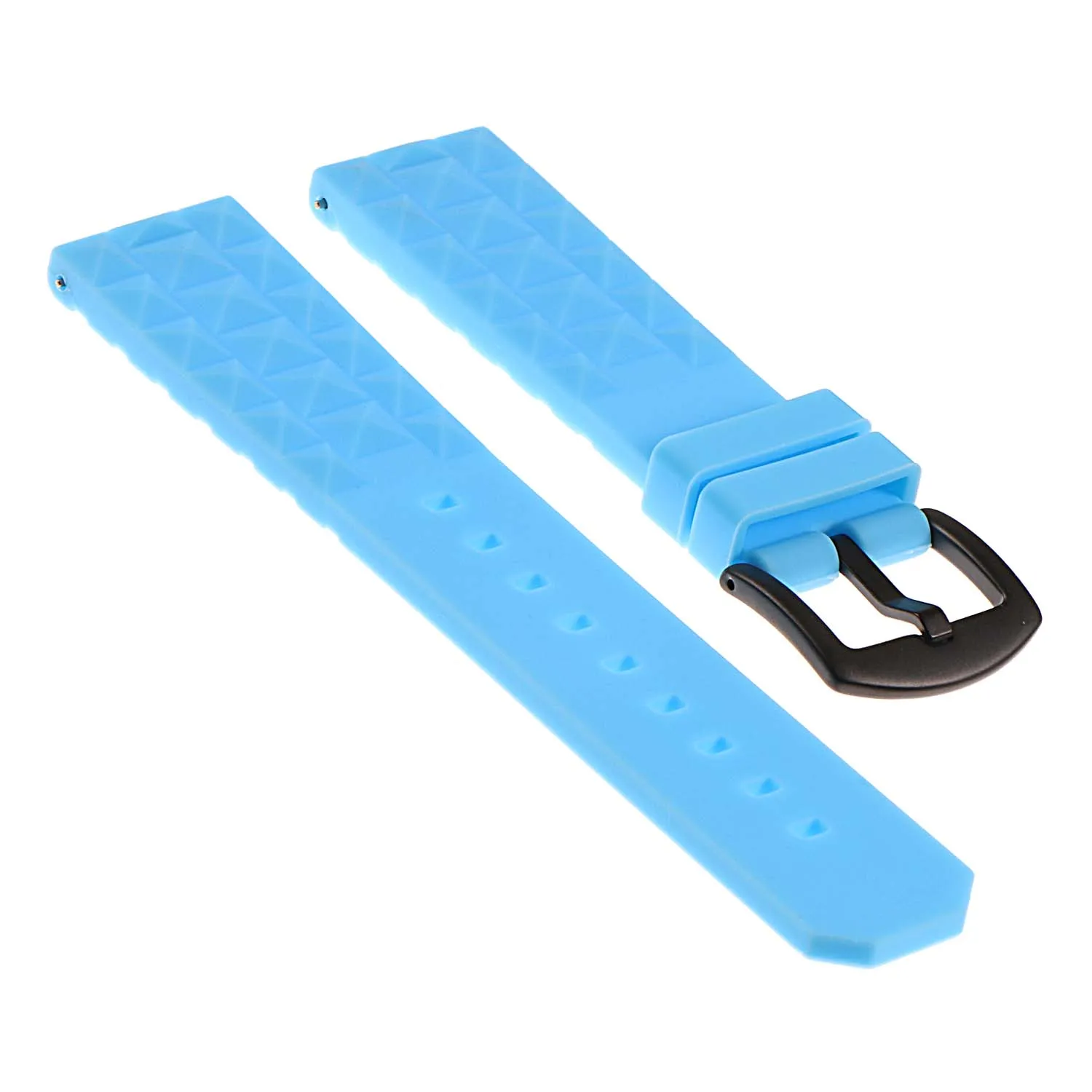 Super Waffle Rubber Strap w/ Matte Black Buckle