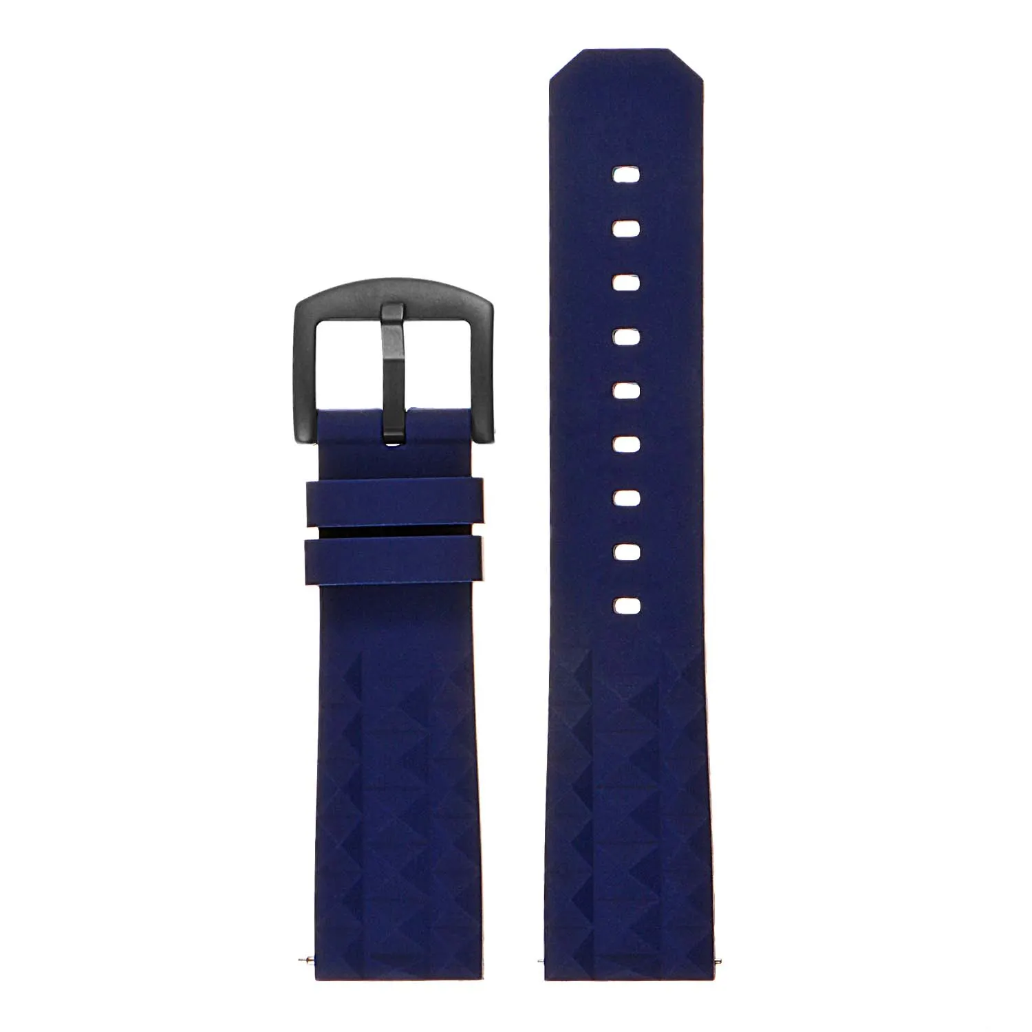 Super Waffle Rubber Strap w/ Matte Black Buckle
