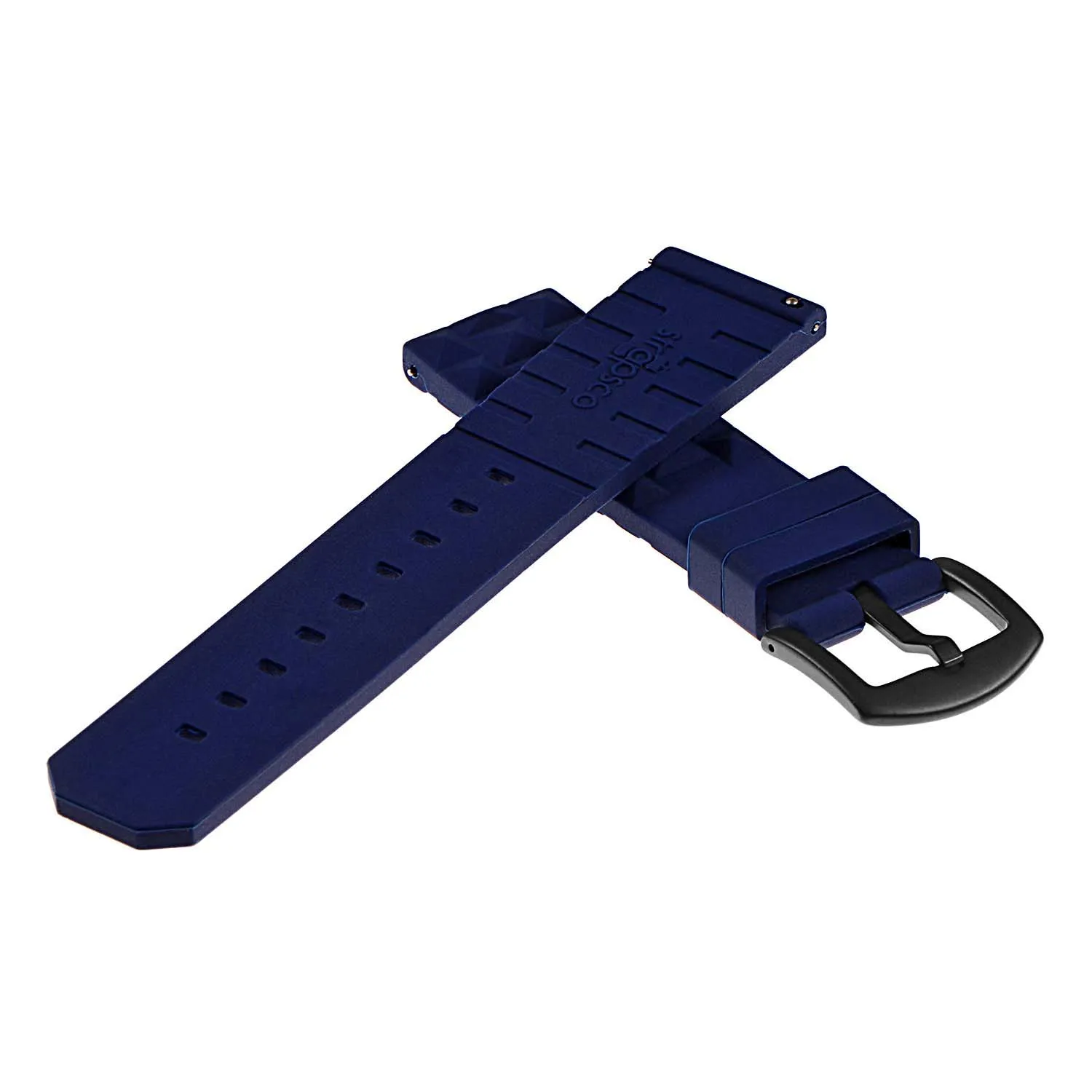 Super Waffle Rubber Strap w/ Matte Black Buckle