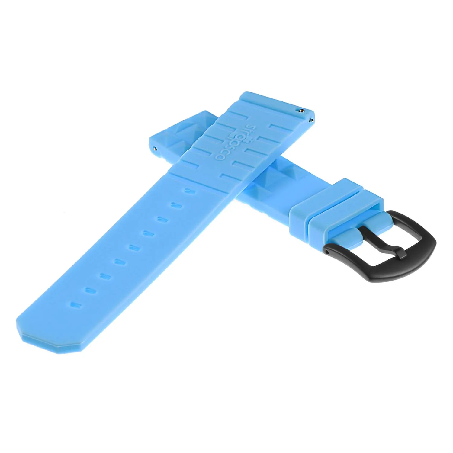 Super Waffle Rubber Strap w/ Matte Black Buckle