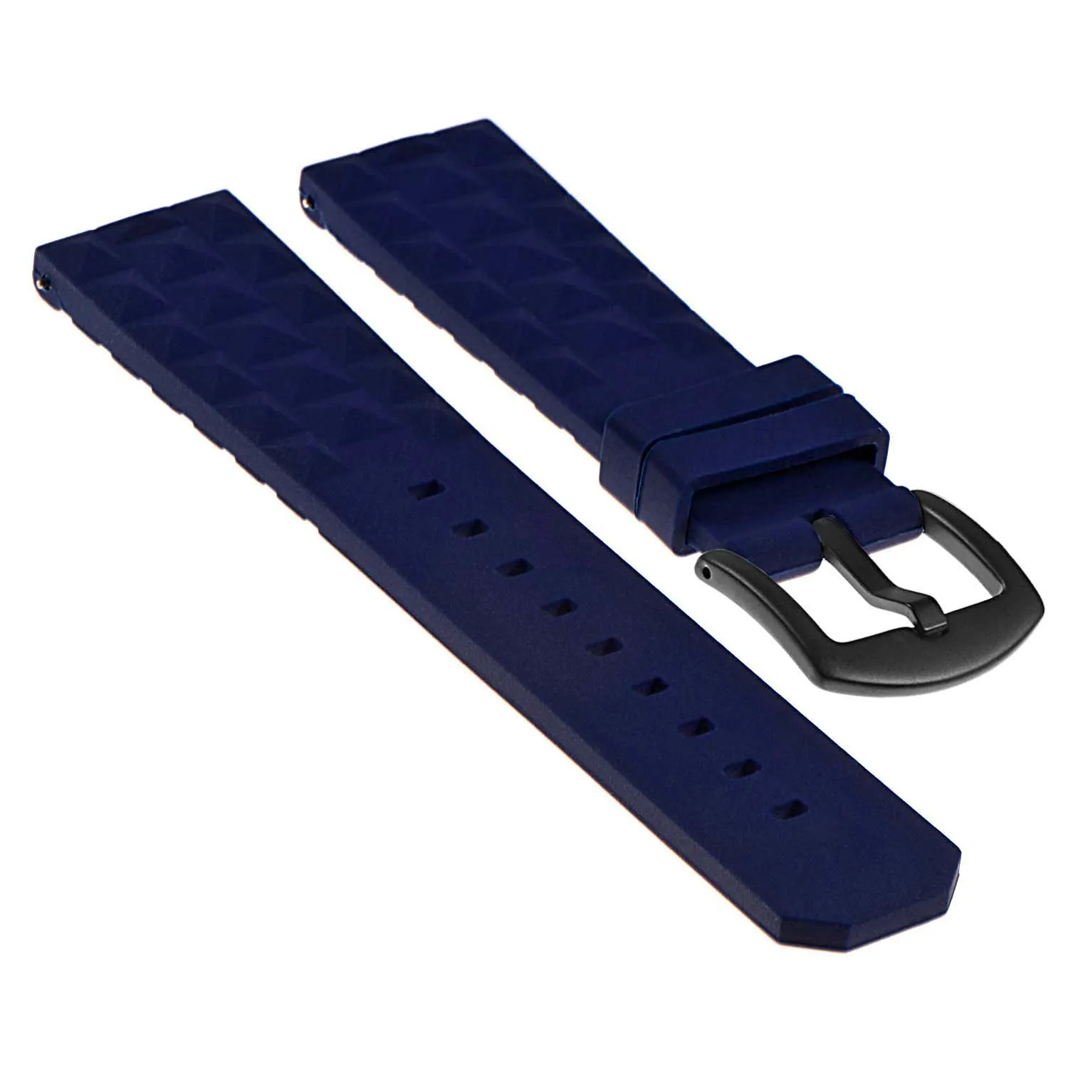 Super Waffle Rubber Strap w/ Matte Black Buckle