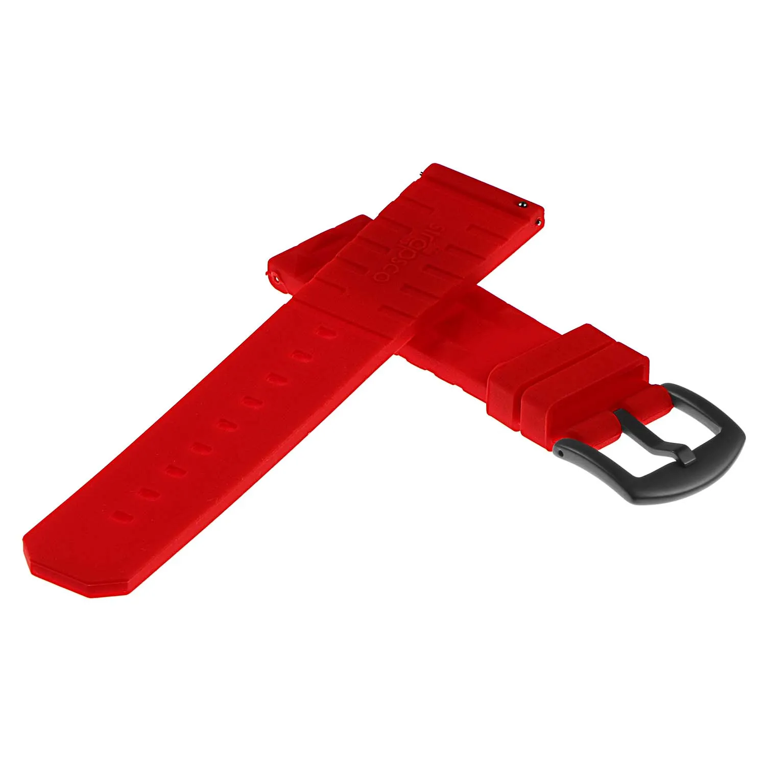 Super Waffle Rubber Strap w/ Matte Black Buckle